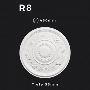 Rosette R8 – Gipsstuck | STUCK-PS Hamburg
