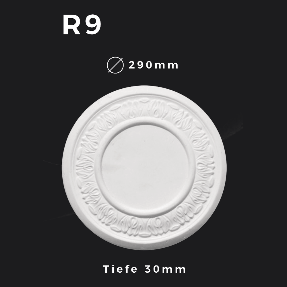 Rosette R9 – Gipsstuck | STUCK-PS Hamburg 1 Rosette R9 – Gipsstuck | STUCK-PS Hamburg